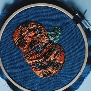 Pumpkin Sew-On Patch 🎃